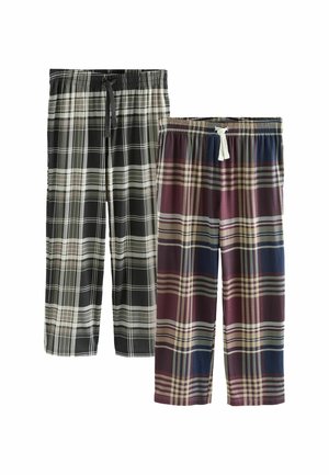 REGULAR FIT - CHECK 2 PACK  . - Pizsama alsók - plum purple  neutral