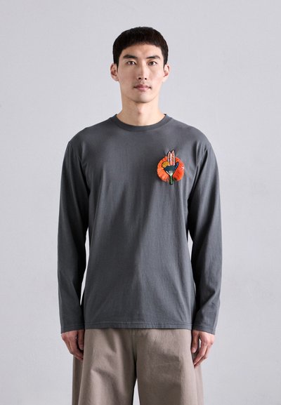 Henrik Vibskov SLOPES LONGSLEEVE - Long sleeved top - dark shadow