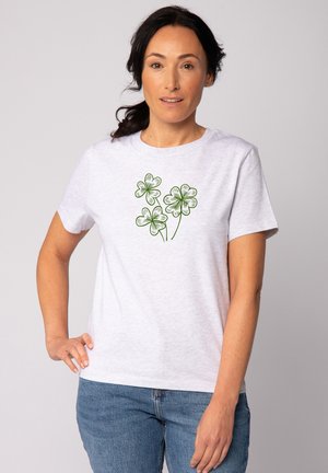 T-shirt imprimé - cool heather grey