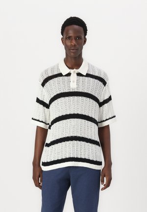 JORFINN - Polo marškinėliai - sea salt/black