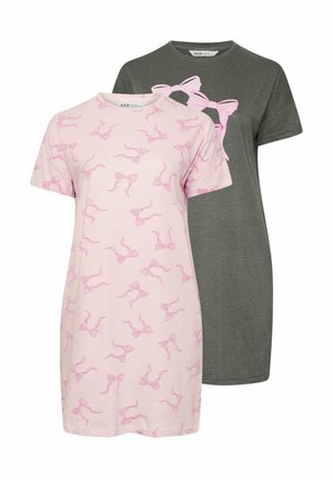 2 PACK BOW PRINT - Yöpaita - grey
