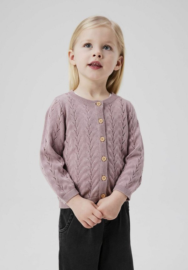 NMFBANNI CARD - Strickjacke - deauville mauve