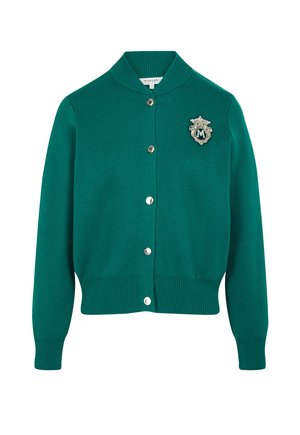 Morgan, MORGAN MORGAN TEDDY HIGH NECK SWEATER - Gilet - vert