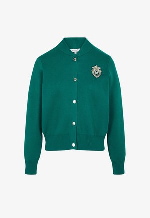 Morgan, MORGAN MORGAN TEDDY HIGH NECK SWEATER - Cardigan - vert