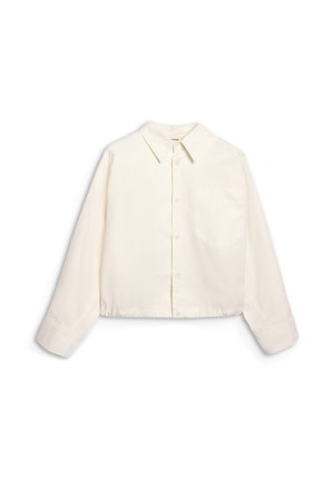 4F, 4F KOSZULA OVERSIZE Z KOŁNIERZYKIEM DAMSKA - Button-down blouse - off white