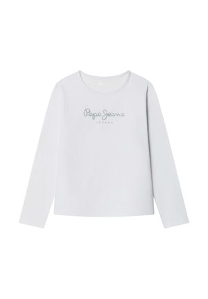 Pepe Jeans, PEPE JEANS LONG SLEEVED TOP HANA GLITTER LS - T-shirt à manches longues - white