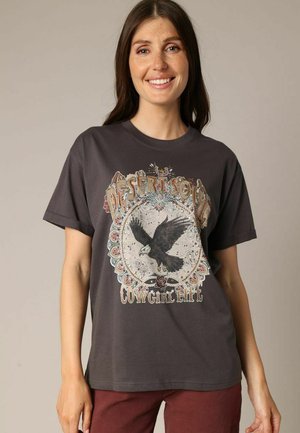 STATES - T-shirt imprimé - Charcoal