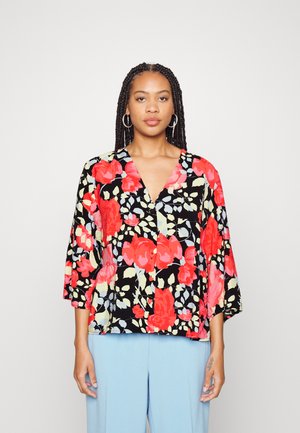 Object Curve OBJLIMONE TOP  - Bluse - hot coralaop/flowers