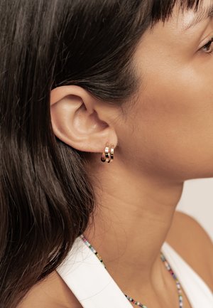 Hey Happiness, WAVE HOOP - Earrings - gold-coloured
