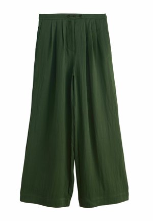 TALL FIT - SUPERWIDE PLEATED  - Auduma bikses - green