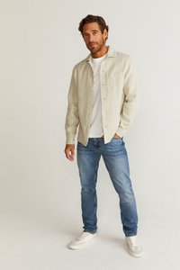 Dobber LUCAS OVERSHIRT - Lichte jas - greige melange