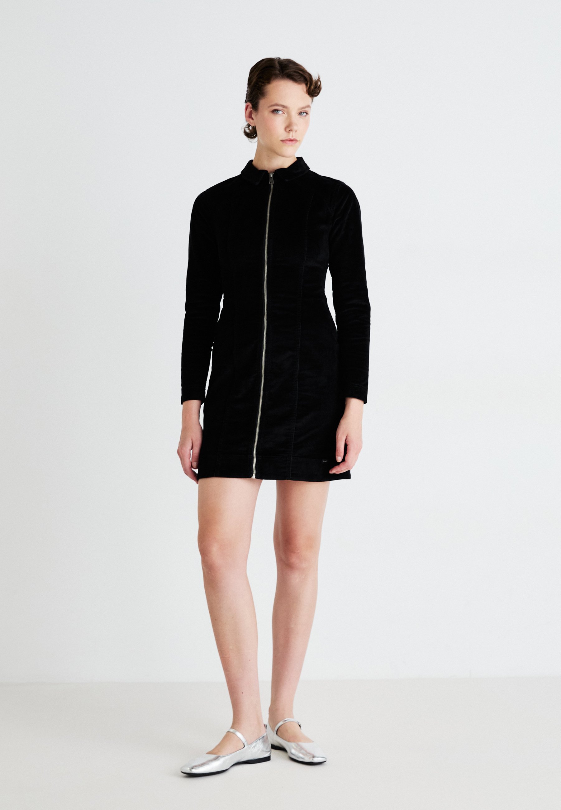 Lee ZIP FRONT DRESS - Day dress - black - Zalando.ie