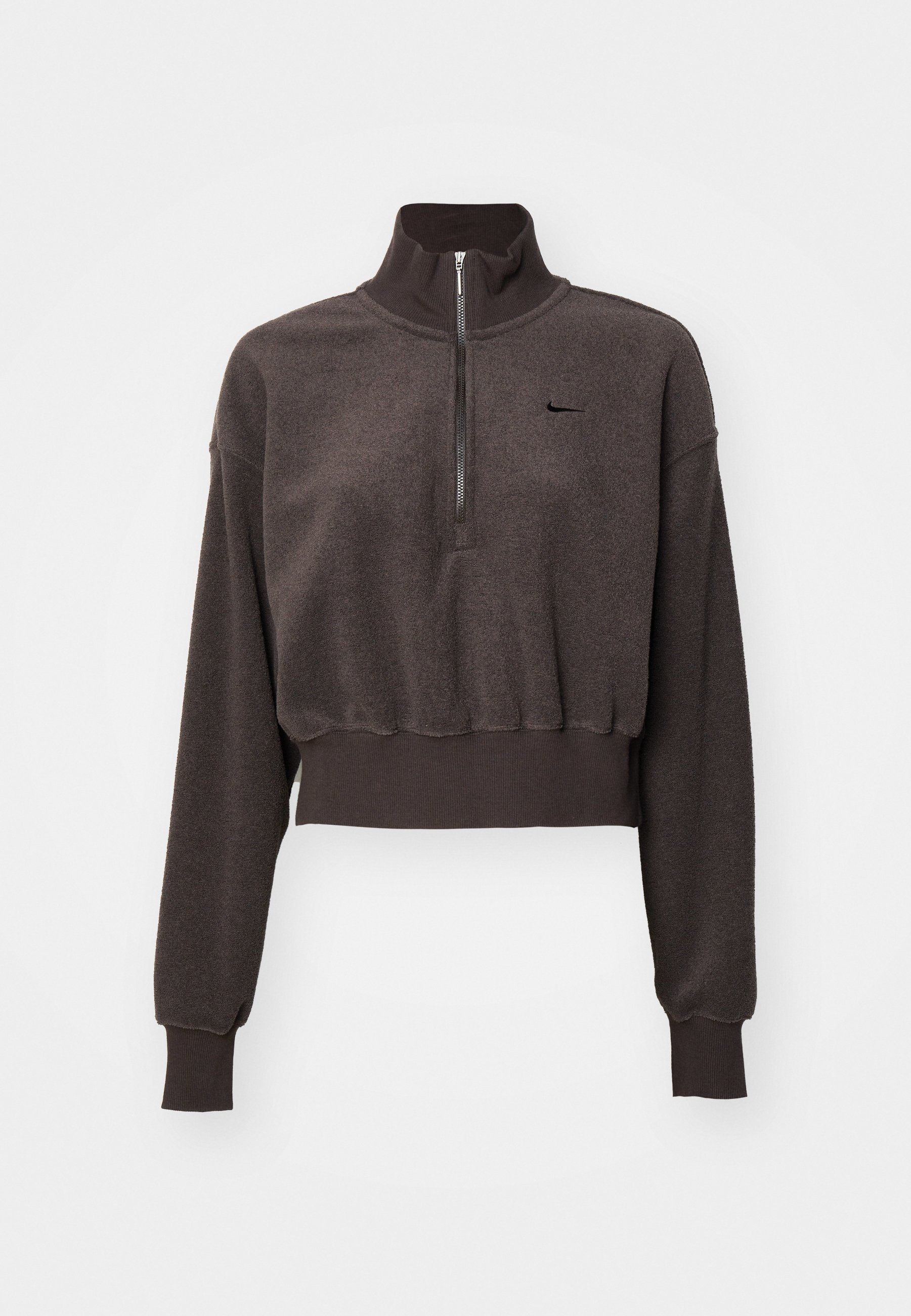 NKNIT pattern pullover sweat 130 スウェット Nike Sportswear SPORTSWEAR PHOENIX PLUSH - Sweatshirt - brown