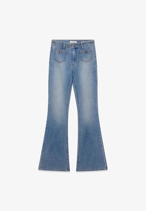 Guess, BELLE HIGH-RISE-SCHLAGJEANS - Jean flare - blau