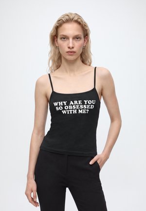 Noisy May, NMKATINKA SINGLET PRINT - Топ - black