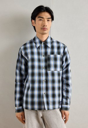 Scotch & Soda CHECK PADDED OVERSHIRT - Light jacket - thyme / blue bonnet shadow