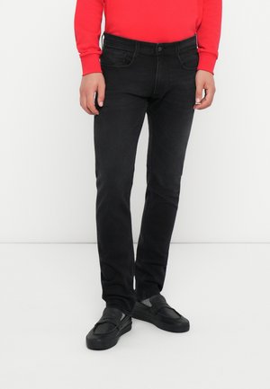 ROCCO - Jean droit - black delavé