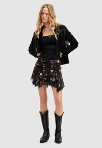 AllSaints ERICA KORA SKIRT - Minifalda - black