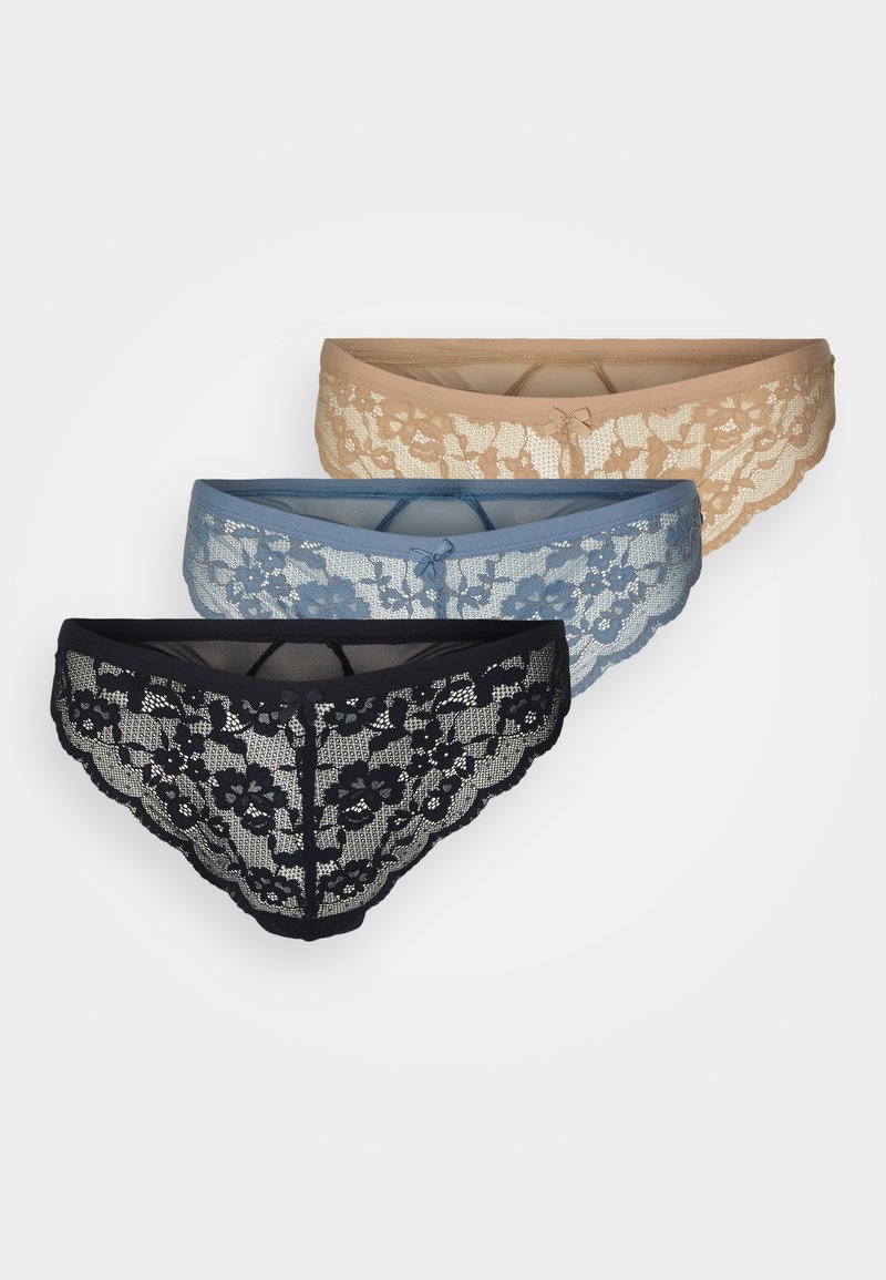 Marks & Spencer THONG 3 PACK - String - blue/bleu - ZALANDO.FR