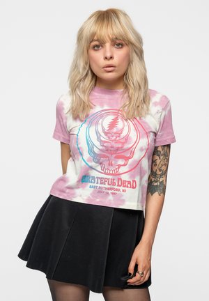 Paradiso Clothing GRATEFUL DEAD CONCENTRIC SKULLS CROP  - Print T-shirt - pink