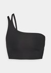 UMA ONE SHOULDER BRA - Sportski grudnjak sa srednje jakom potporom - black