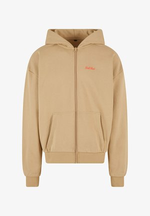 Beez žippli kapuutsluht valmistatud kergest kangast, millel on kenguru tasku, ribikätised ja väike oranž logo vasakul rinnal.