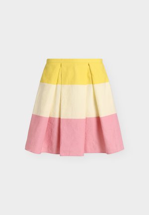 Marimekko, KAKSOIS HENNIKA - Πλισέ φούστα - yellow/light yellow/rose