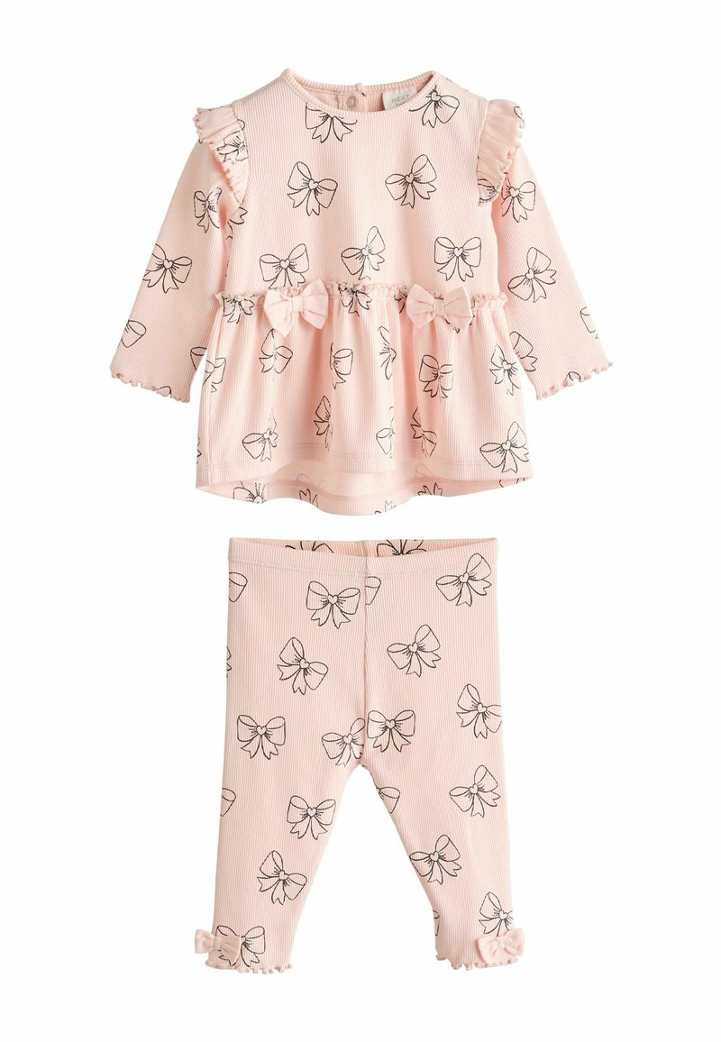 Next FRILL REGULAR FIT SET  - Langarmshirt - pink bow print