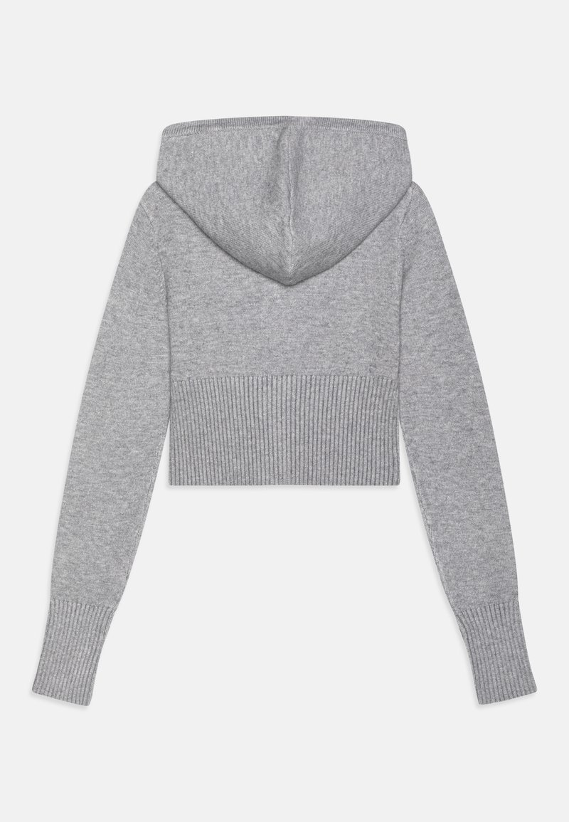 Gina Tricot Young YOGA HOOD Cardigan grey melange/mottled grey