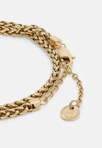 Tommy Hilfiger SNAKE - Pulsera - gold-coloured/white