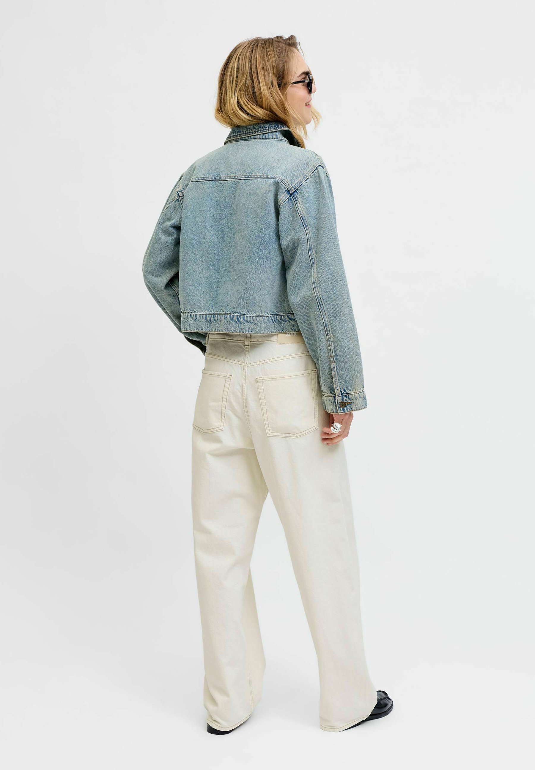JJXX gy fit JXKYOTO BAGGY LW R129 DNM - Baggy jeans - off-white