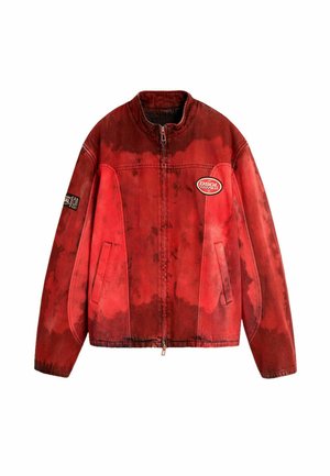 Desigual, TWO-TONE RACING JACKET - Chaqueta vaquera - red