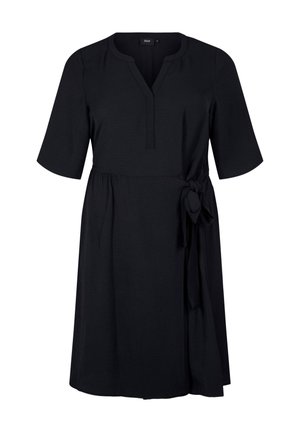 MIDI  MIT BINDEDETAIL - Day dress - black