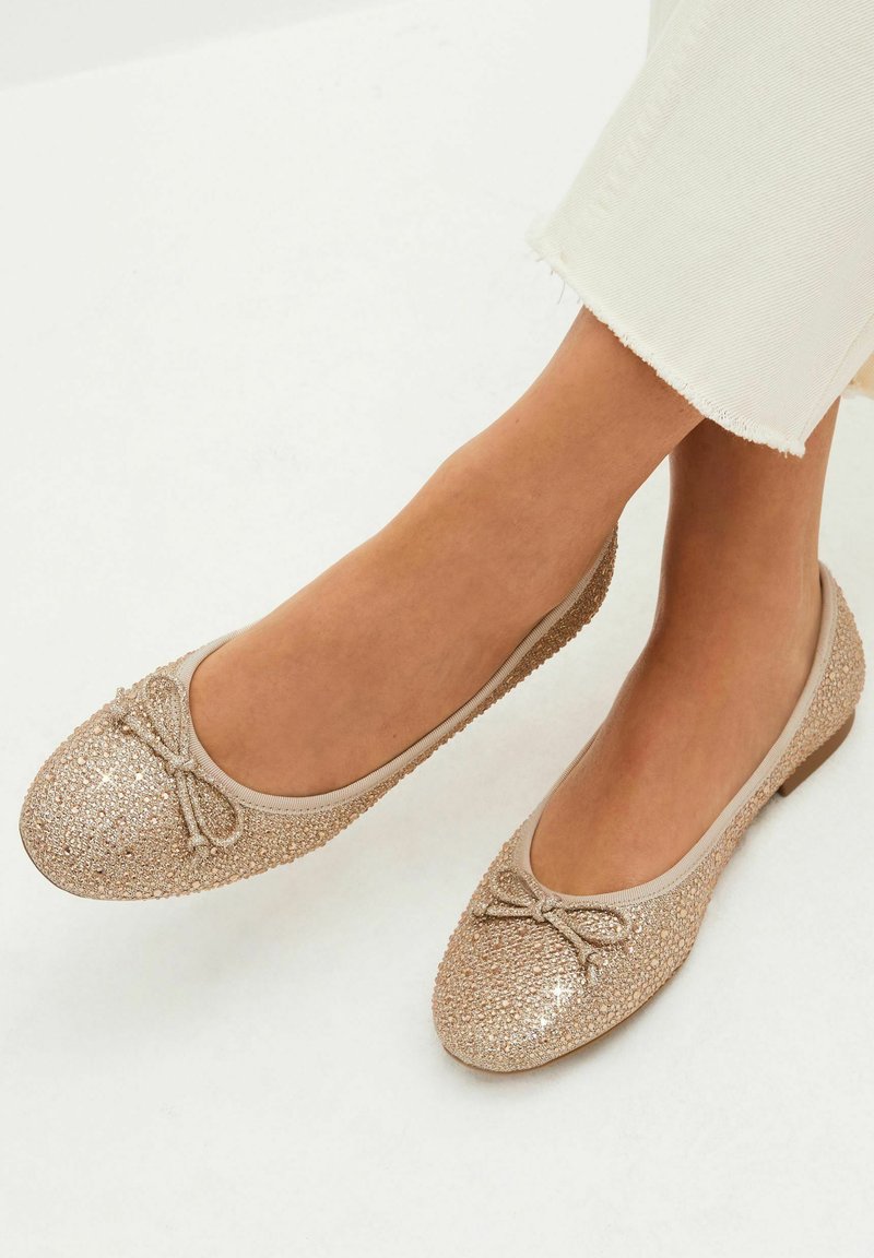 Next WIDE FIT FOREVER COMFORT - Baleriinad - champagne gold