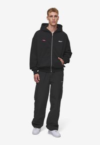 Pegador CLAYTON OVERSIZED JACKET - Užtrauktuku užsegamas treningas - washed black