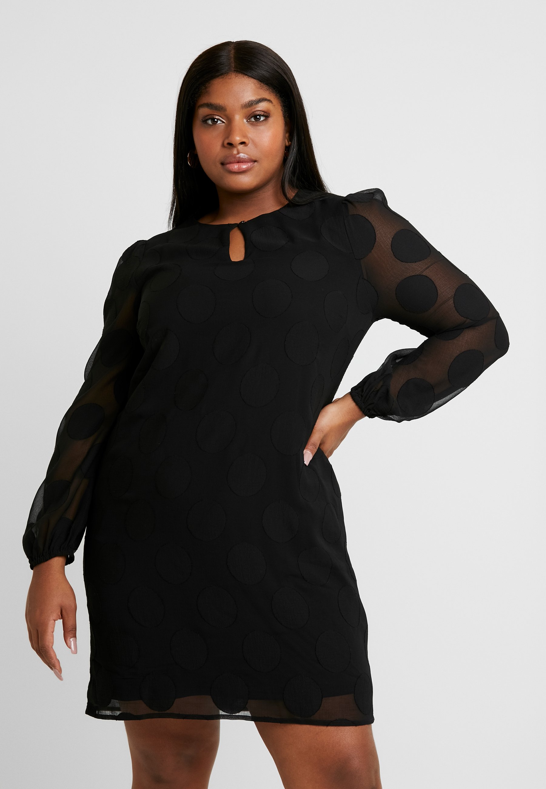 spot shift dress