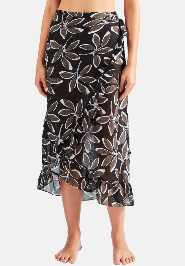 PARÉO POÉSIE EXOTIQUE - Accessoire de plage - hawaïen noir