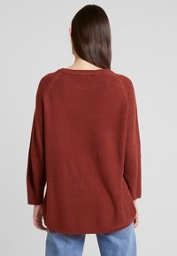 JDY Strickpullover - dark red
