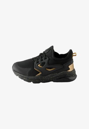 Next, Wide Fit - Elastic Lace Trainers - Scarpe skate - black gold