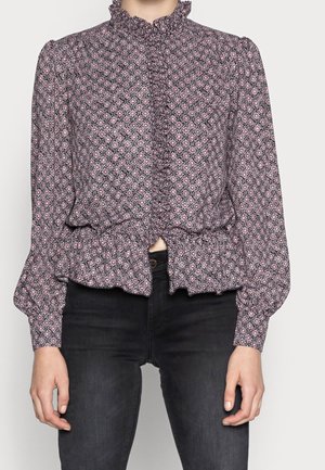 Button-down blouse - multi-coloured
