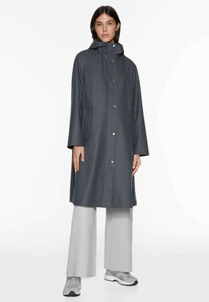 OYSHO LONG WATER-RESISTANT - Kurtka przeciwdeszczowa - dark grey