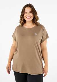 Active by Zizzi - Basic T-shirt - walnut Thumbnail Image 1