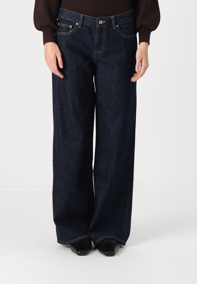 Gina Tricot LOW WIDE - Široke kavbojke - rinse