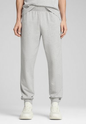 Puma ELEVATED - Tracksuit bottoms - light gray heather