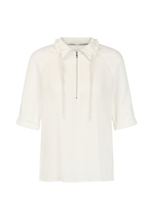 Marc Cain, TROYER-BLUSENSHIRT MIT FEINRIPP - Polo shirt - off-white