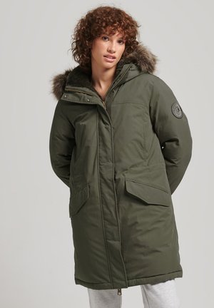 Superdry EVEREST - Down coat - dark khaki