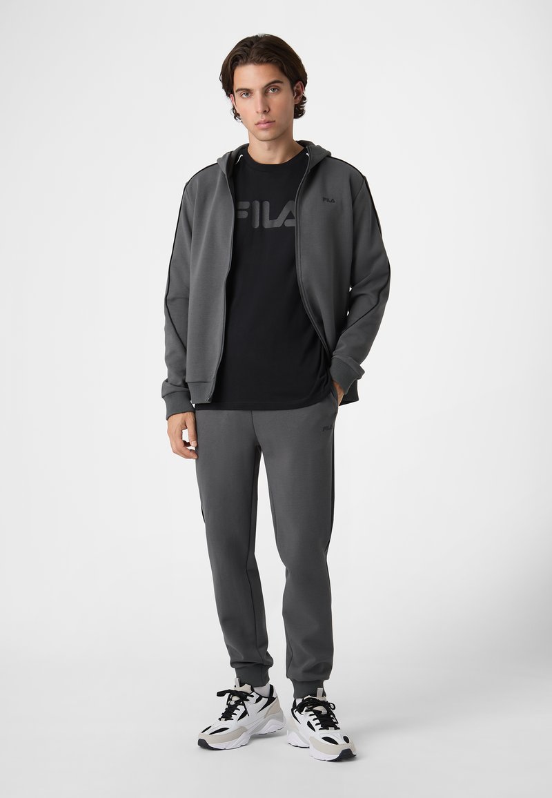 Pantaloni Sportivi Uomo Riverso RIVVeit - Slim Fit In Cotone, Jogging Con Tasche E Coulisse, Taglie S-5XL, Grigio Cenere XXL