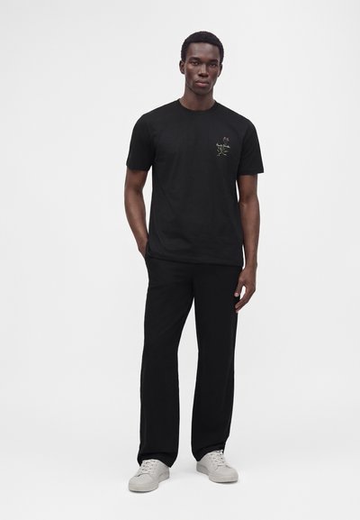 Paul Smith MENS FLOWER - Μπλουζάκι με στάμπα - black