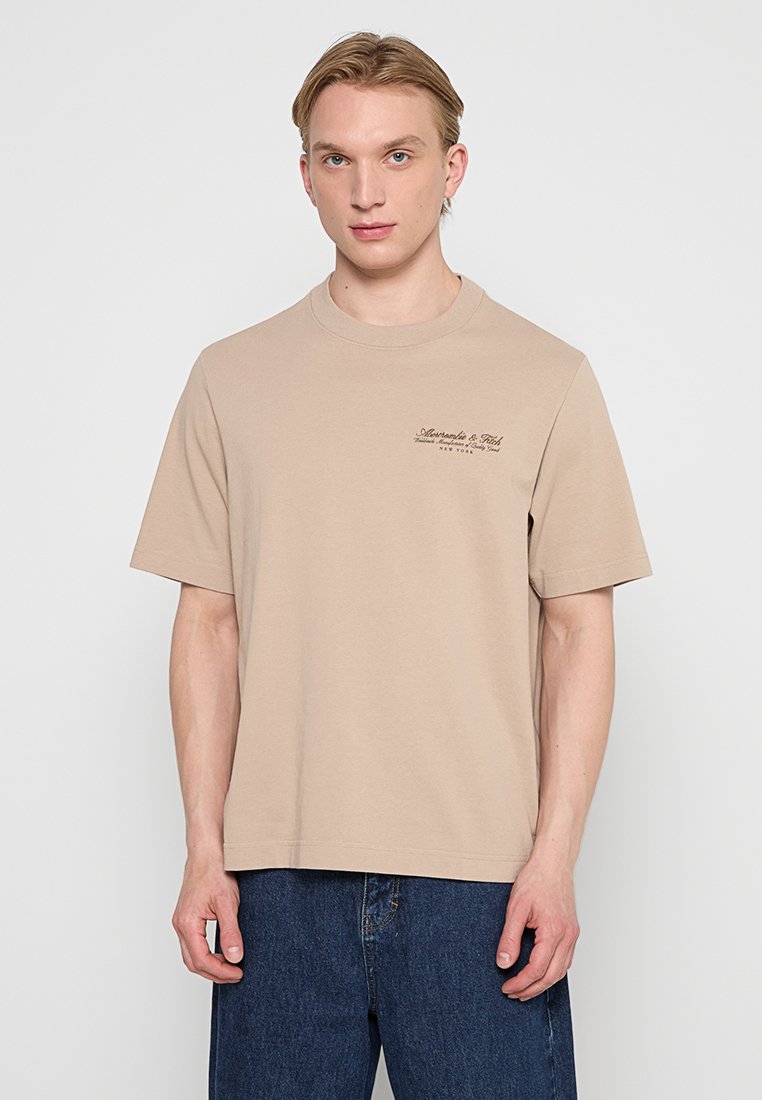 Abercrombie & Fitch T-shirt basic beige Abercrombie & Fitch T-shirt basic beige