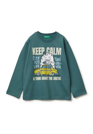 WITH PRINT - Camiseta de manga larga - grey